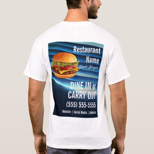 Hamburger T-shirt (Achterkant)