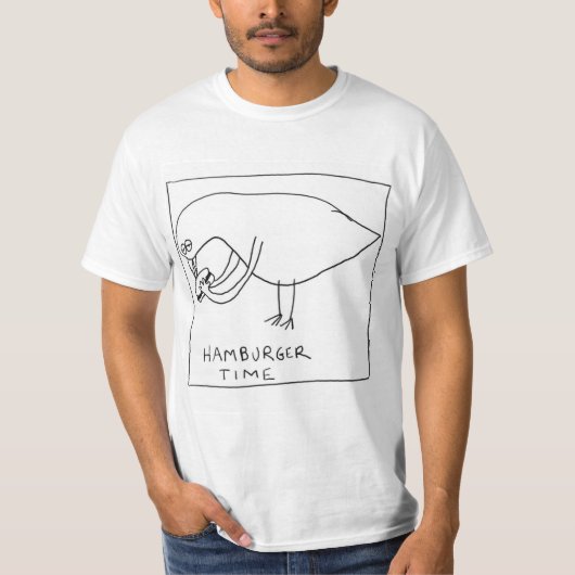 Hamburger Time T-shirt (Voorkant)