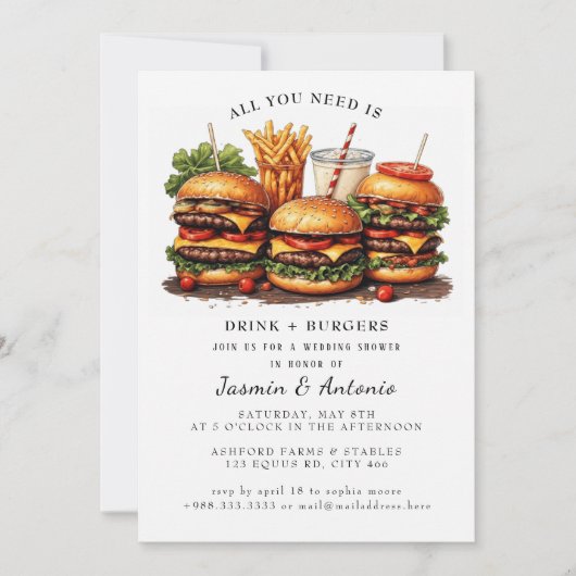 Hamburger Uitnodiging (Voorkant)