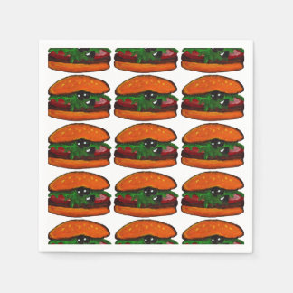 Hamburger verjaardagsfeest servet