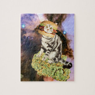 hamburger weed kat legpuzzel
