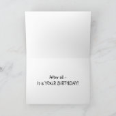 HAMBURGER ZEGT=U VERWIJDERT DE WERKEN-BIRTHDAAG KAART (Binnen)