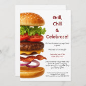 hamburgerfeest | Fun Burger Celebration Kaart (Voorkant / Achterkant)