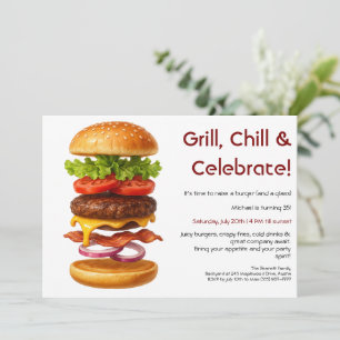 Hamburgerfeest   Leuke Burger Viering Kaart