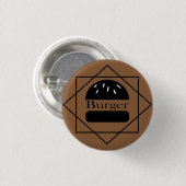 Hamburgerliefhebber Ronde Button 3,2 Cm (Voorkant /achterkant)