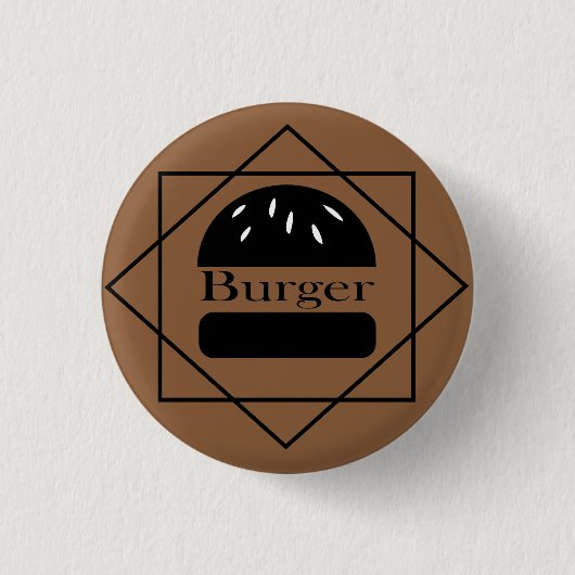 Hamburgerliefhebber Ronde Button 3,2 Cm (Voorkant)