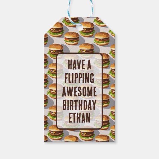 Hamburgers Cadeaulabel (Voorkant)