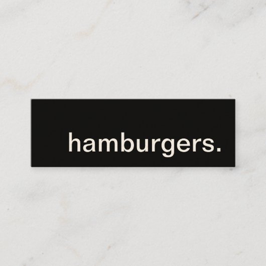 hamburgers. carte punch fidélité (Devant)