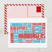 hamburgers chitChat Briefkaart (Voorkant / Achterkant)