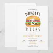 Hamburgers en Bieren Kaart (Voorkant / Achterkant)