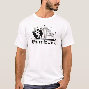 hamburgers van witte tower t-shirt