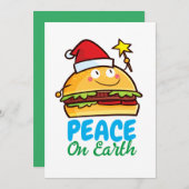 hamburgervrede op aarde kaart (Voorkant / Achterkant)