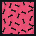 HAMbWG - Bandana - Os de chien noir avec n'importe<br><div class="desc">HAMbyWhiteGlove - Doggy Bones Bandana - L'arrière - plan peut être n'importe quelle couleur ! choisissez de personnaliser !</div>
