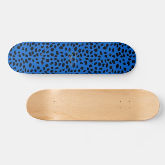 HAMbWG Blue Leopard Skateboard (Horizontaal)