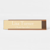 HAMbWG - Bord Desk Name - Naam en titel Bureau Naambordje (Voorkant)