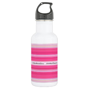 HAMbWG - bouteille d'eau - rose et blanc