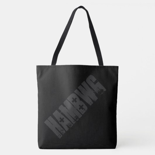 HAMbWG - Canvas tas - Black HAMbWG-Logo (Voorkant)