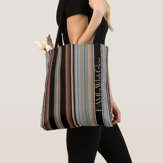 HAMbWG - Canvas tas - Dag & Night Stripe (Dichtbij)
