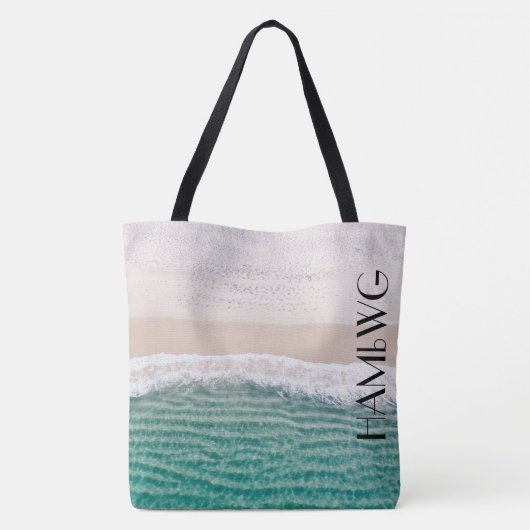 HAMbWG - Canvas tassen - Beach met breedband (Achterkant)