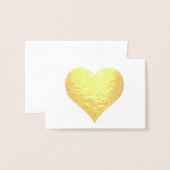 HAMbWG - Carte Gold Foil - Coeur (Devant avec enveloppe)