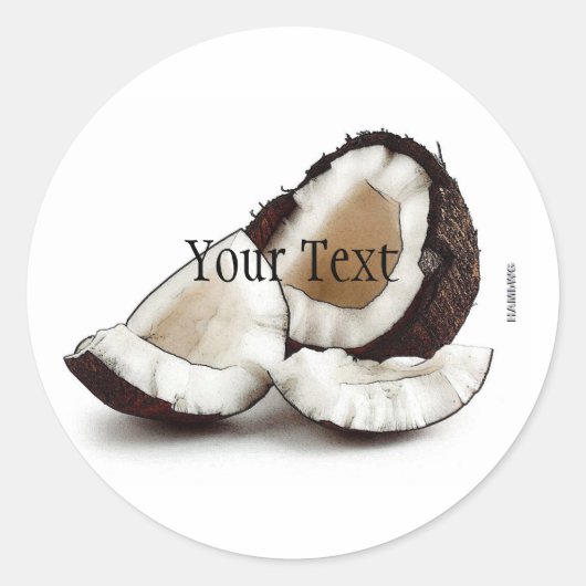 HAMbWG Coconut Stickers - met de Doos van de Tekst (Voorkant)