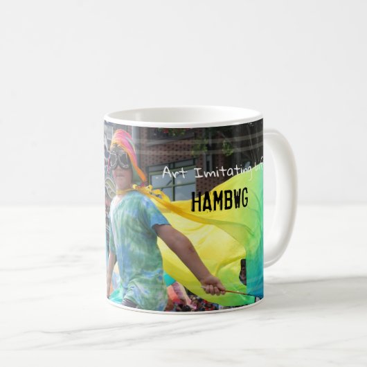 HAMbWG - Coffee Mok - Superheld Status (Voorkant rechts)