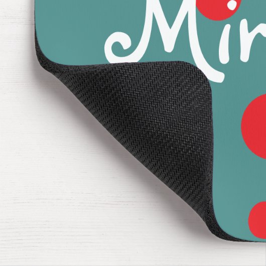 HAMbWG - Computer Mouse - Red Polka Dots Muismat (Hoek)