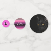 HAMbWG - Confetti de table - Chat d'Halloween rose (Derrière)