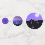 HAMbWG - Confettis de table - Chat Halloween viole (Devant)