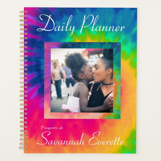 HAMbWG - Daily Planner - Tie Dye - Foto met kleur (Voorkant)