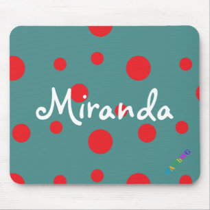 HAMbWG - de Muis van de Computer - Rode Stippen Muismat