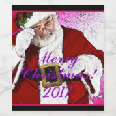 HAMbWG - Étiquette de bouteilles de vin - Père Noë (Étiquettes simples)