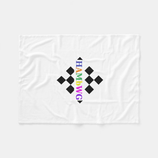 HAMbWG - Fleece Blanket - Checker w Logo (Voorkant (Horizontaal))