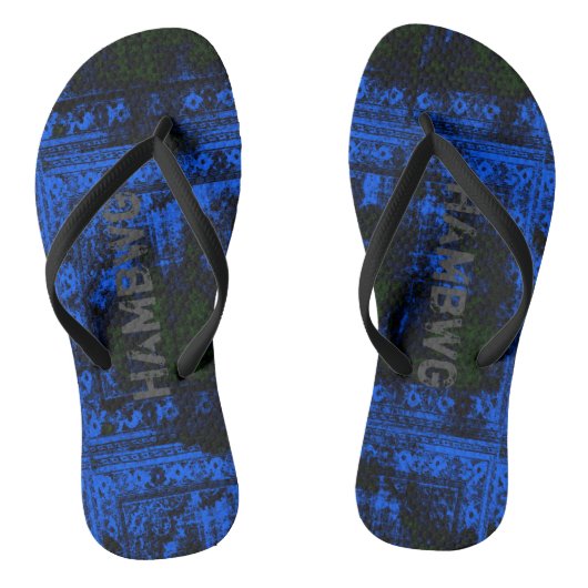 HAMbWG - Flip-Flop - Gothic Blue Teenslippers (Voetbed)