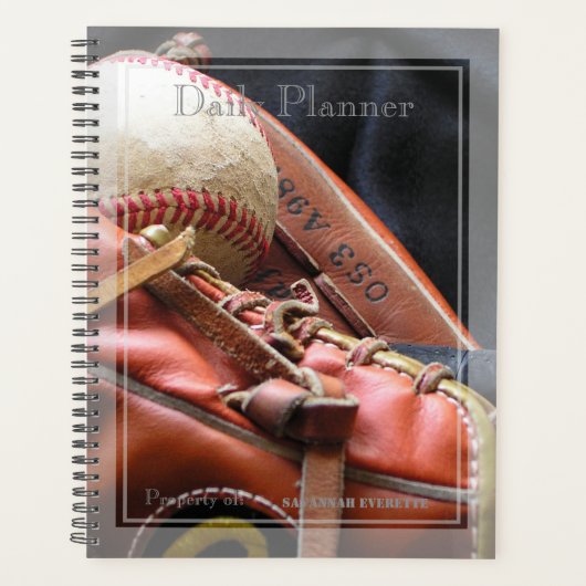 HAMbWG - Foto Daily Planner - Baseball Theme (Voorkant)