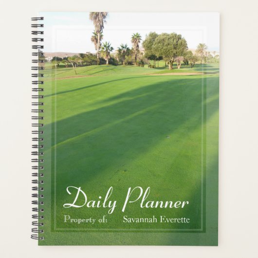 HAMbWG - Foto Daily Planner - Golf Green (Voorkant)