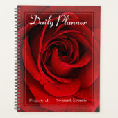 HAMbWG - Foto Daily Planner - Red Rose (Voorkant)