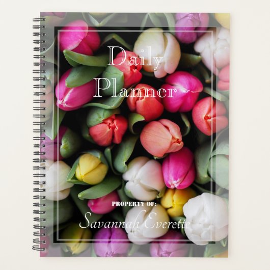 HAMbWG - Foto Daily Planner - Tulpen (Voorkant)