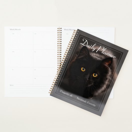 HAMbWG - Foto Daily Planner - Zwarte Kat (Display)