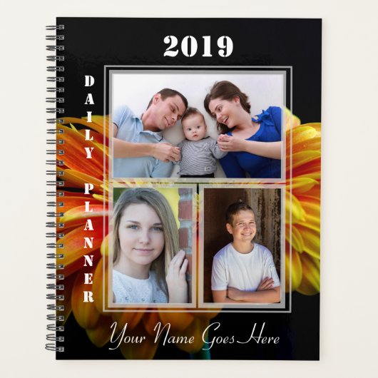 HAMbWG - Geel Oranje Gerber Daisy Planner (Voorkant)