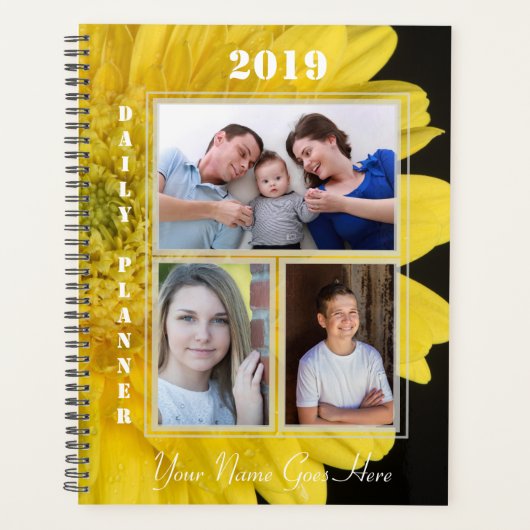 HAMbWG - Gele Gerber Daisies Planner (Voorkant)