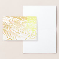 HAMbWG - Gold Foil Kaart - Computer Board