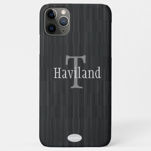 HAMbWG Graysteengradiënt monogram Case-Mate iPhone Case (Achterkant)