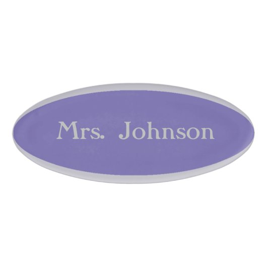 HAMbWG Grey Border Oval Naambadge (Voorkant)