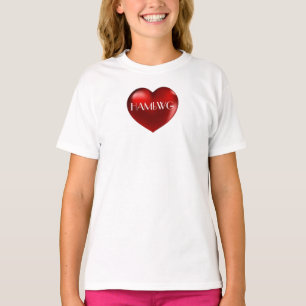 HAMbWG Heart - 13 kleuren - Lange hoes van meisjes T-shirt