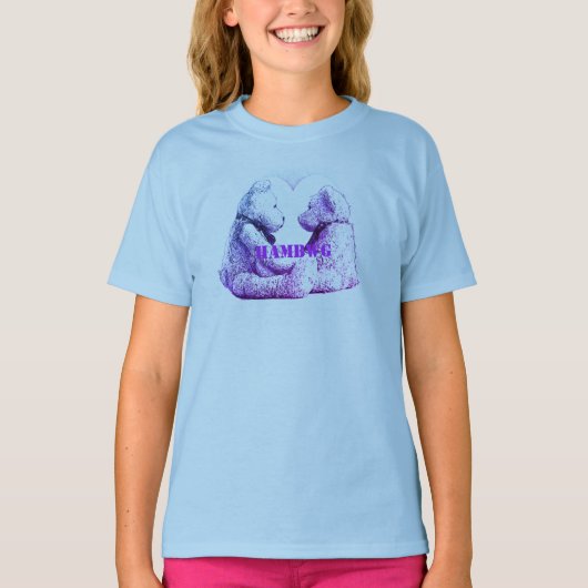 HAMbWG - Kinderen T-Shirt - Teddy Bear Love (Voorkant)