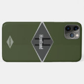 HAMbWG Monogram Aangepaste kleur Case-Mate iPhone Case (Achterkant (horizontaal))