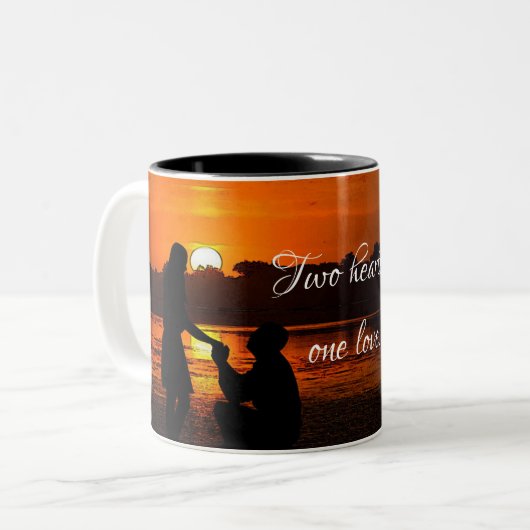 HAMbWG - Mug de café - Deux coeurs, un amour (Devant gauche)