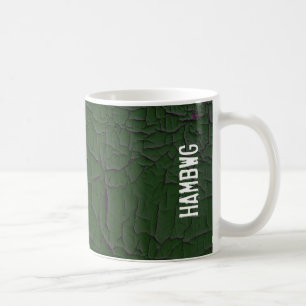 HAMbWG - Mug de café - Peinture de crackle vert