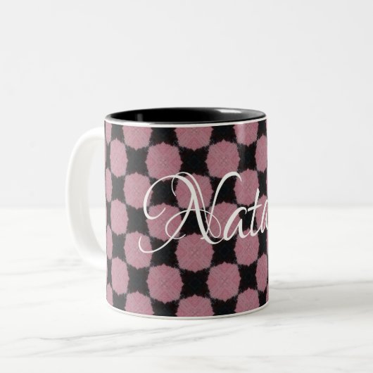 HAMbWG - Mug de café - rose et noir (Devant gauche)